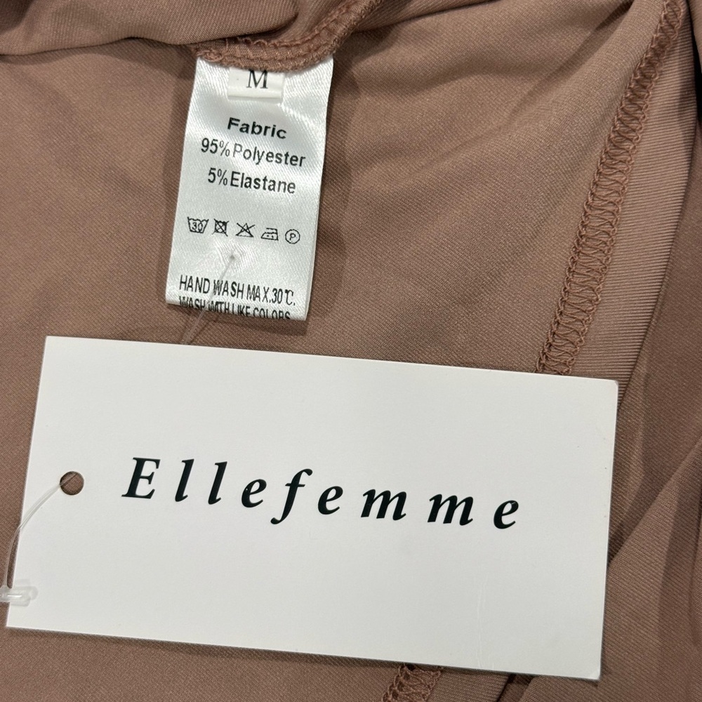 ElleFemme women maxi dress Tan Size M - Picture 10 of 11
